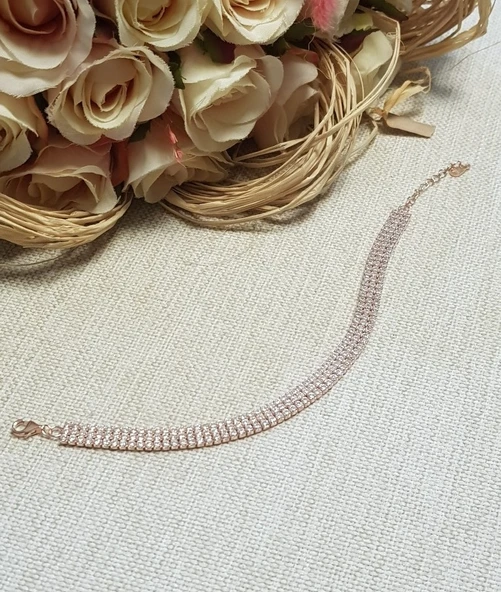 Su Yolu 3 Sıra Gümüş Bileklik ürün görseli 1