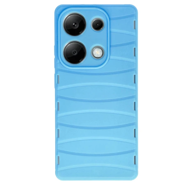 Xiaomi Redmi Note 13 Pro 4g Kılıf Bibercas Silikon Kapak - Mavi ürün görseli 1
