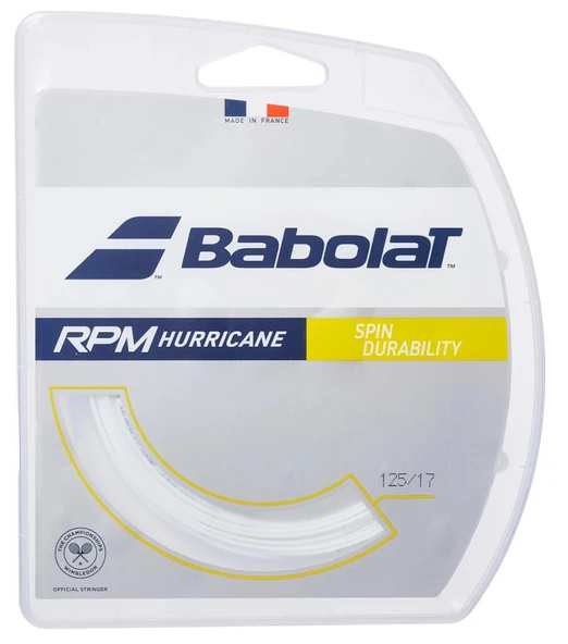 Babolat Pro Hurricane Beyaz 1.25/17 Tenis Tekli Kordaj ürün görseli 1