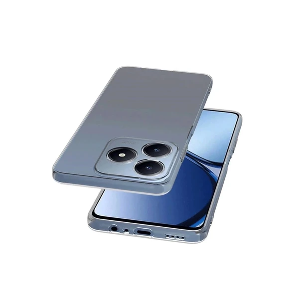 Realme C61 Kılıf Lüx Şeffaf Silikon - Resim 2
