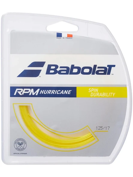 Babolat Pro Hurricane Sarı 1.25/17 Tenis Tekli Kordaj ürün görseli 1