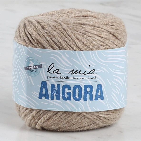 La Mia Angora 50gr Açık Kahve El Örgü İpi - L098 - 33806 ürün görseli 1