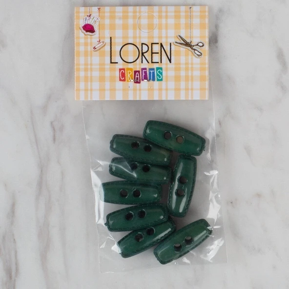 Almira Butik Loren Crafts yeşil 8 li çoban düğmesi - 92 ürün görseli 1