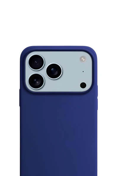 Apple iPhone 17 Pro 6.3'' Liquid Lansman Silikon Kılıf Gece Mavisi ürün görseli 1