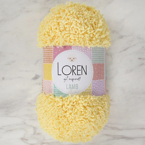 Almira Butik Loren Lamb Sarı El Örgü İpi - R031 ürün görseli 1