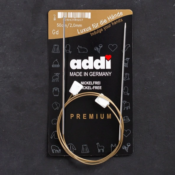 Addi Flexi-Bel 2mm 50cm Esnek Örgü Şişi - 181-7 ürün görseli 1