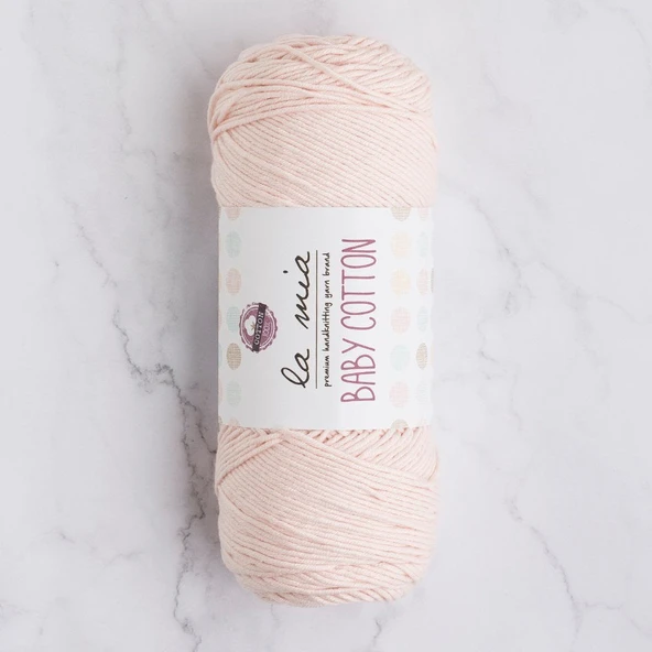 La Mia Baby Cotton Toz Pembe El Örgü İpi - L029 - 33651 ürün görseli 1