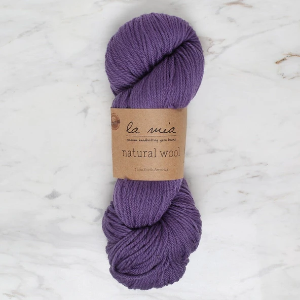 La Mia Natural Wool Mor El Örgü İpi - L269 - 34400 ürün görseli 1