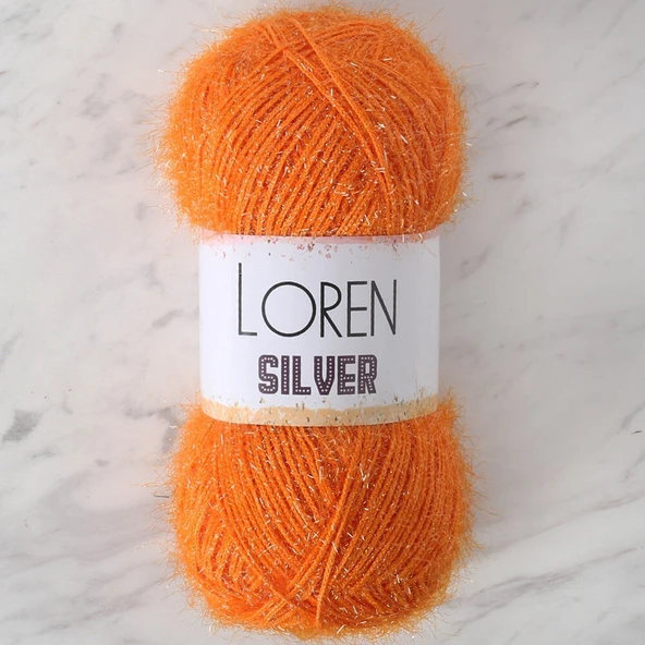 LOREN SILVER TURUNCU EL ÖRGÜ İPİ - RS0103 - 34086 ürün görseli 1