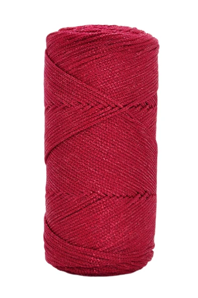 Almira Butik Makrome İpi 3mm Polyester Kırmızı ürün görseli 1