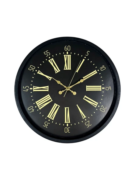 36 Cm Siyah Modern Duvar Saati - Resim 2