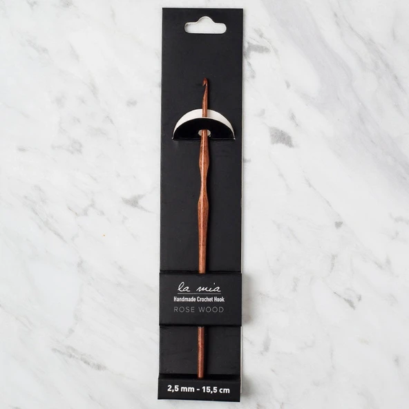 La Mia Rosewood 2.5 mm 15.5 cm Ahşap Yün Tığ ürün görseli 1