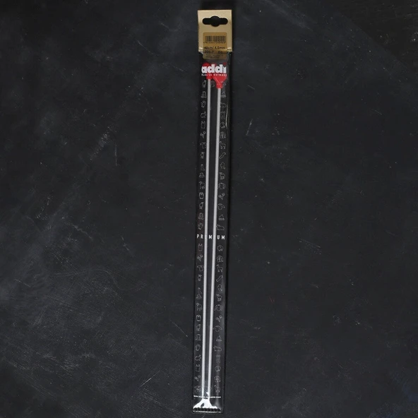ADDI KALPLİ 4MM 40CM KLASİK ALÜMİNYUM ÖRGÜ ŞİŞİ - ürün görseli 1