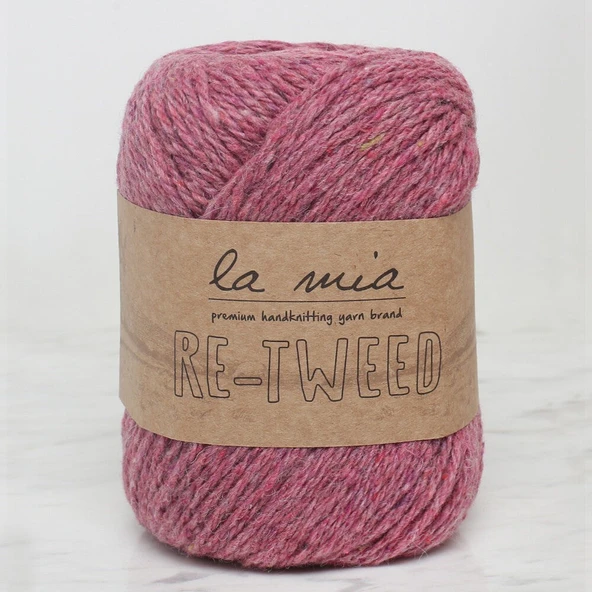 La Mia Re-Tweed Gül Kurusu Melanj El Örgü İpi - L140 - 34417 ürün görseli 1