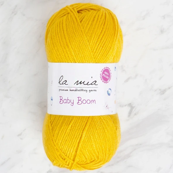 La Mia Baby Boom Sarı El Örgü İpi - 1321 - 34128 ürün görseli 1