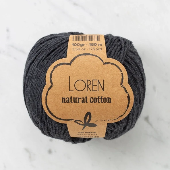 Loren Natural Cotton Füme El Örgü İpi - R081 - 33911 ürün görseli 1