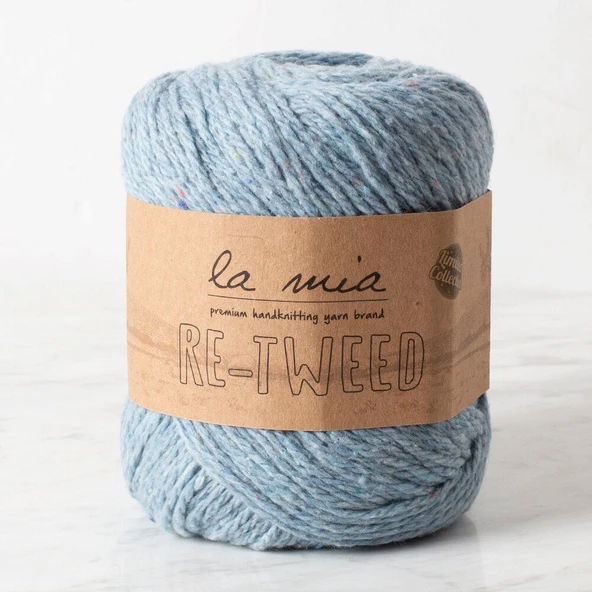 La Mia Re-Tweed Mavi Melanj El Örgü İpi - L106 - 34409 ürün görseli 1