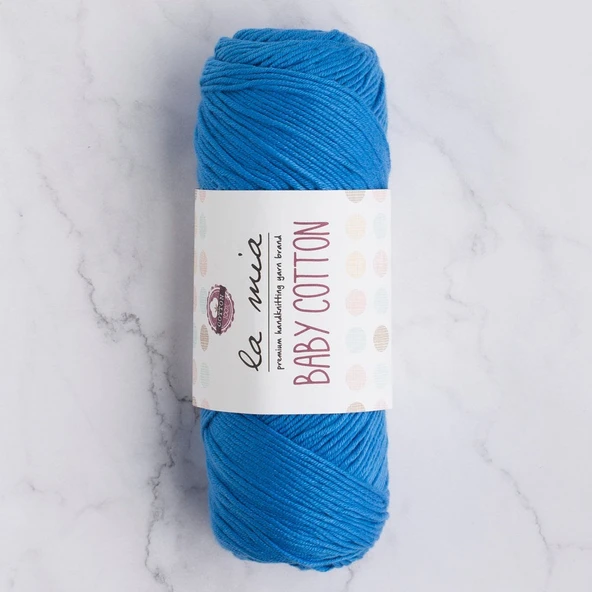 La Mia Baby Cotton Koyu Mavi El Örgü İpi - L034 - 33635 ürün görseli 1
