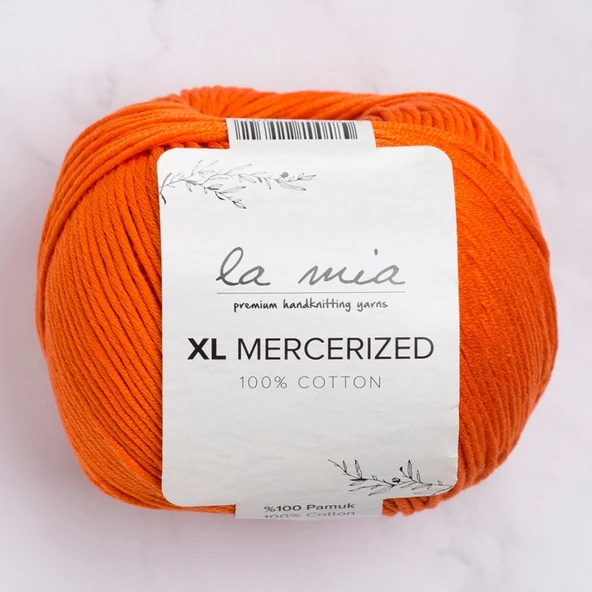 La Mia XL Mercerized Turuncu El Örgü İpi - 194 - 33772 ürün görseli 1