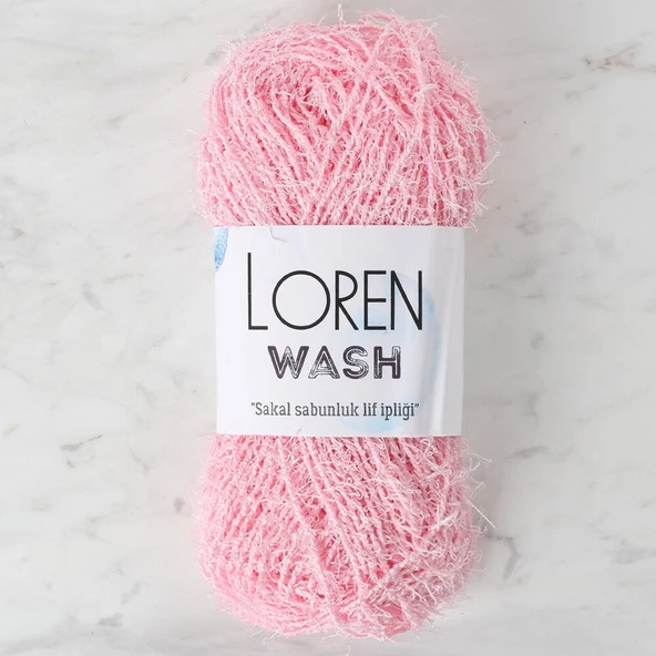 Loren Wash Bebe Pembe El Örgü İpi - R094 - 34022 ürün görseli 1
