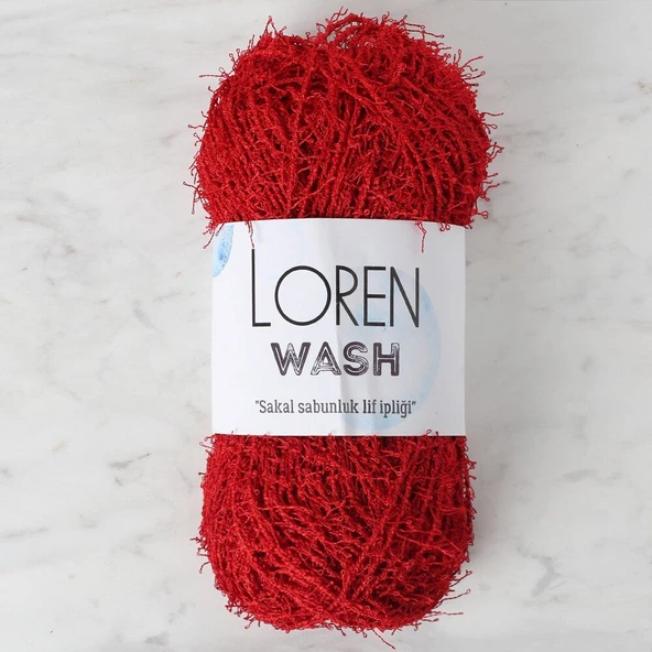 Loren Wash Kırmızı El Örgü İpi - R003 - 34027 ürün görseli 1
