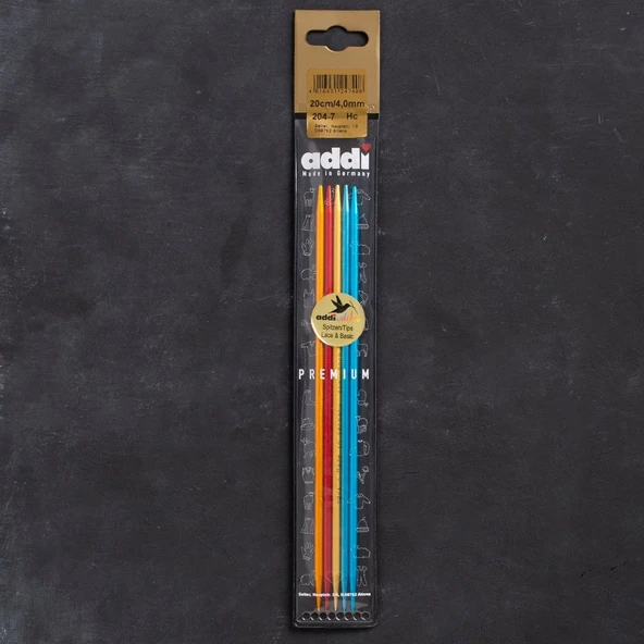 Addi Colibri 4mm 20cm Renkli Çorap Şişi - 204-7 ürün görseli 1
