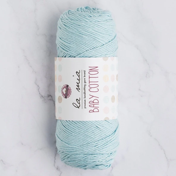La Mia Baby Cotton Açık Mavi El Örgü İpi - L036 - 33625 ürün görseli 1