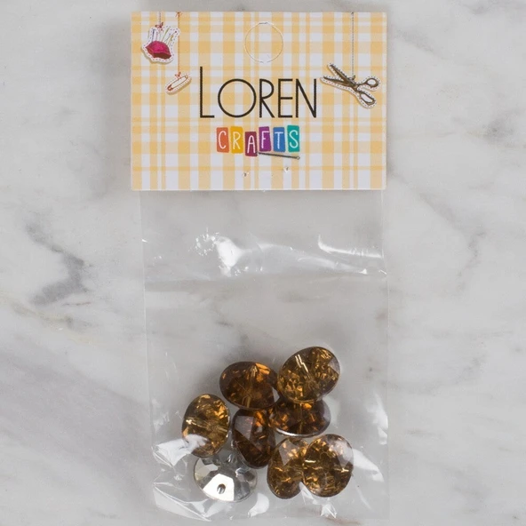 Almira Butik Loren Crafts kahverengi 8 li düğme - 243 ürün görseli 1