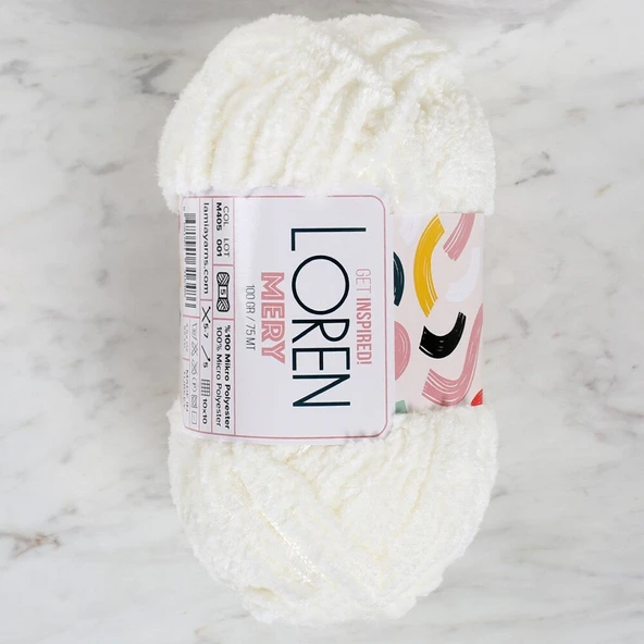 Loren Mery Krem El Örgü İpi - M405 - 34312 ürün görseli 1