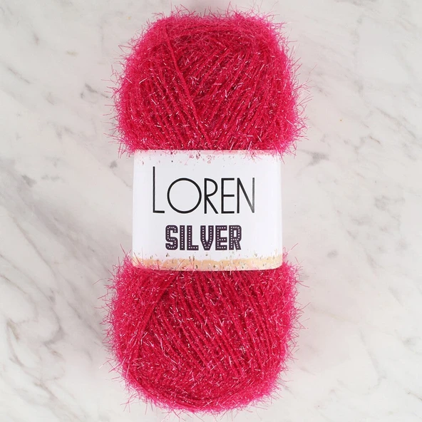 Loren Silver Fuşya El Örgü İpi - RS0022 - 34078 ürün görseli 1