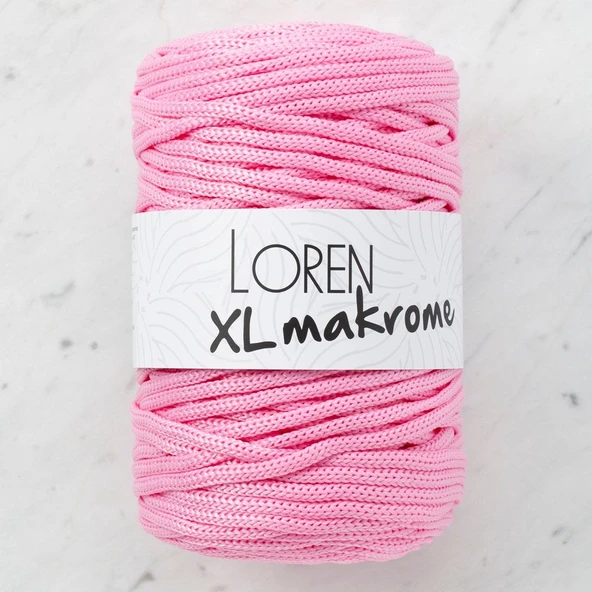 Loren XL Makrome Pembe El Örgü İpi - R047 - 33712 ürün görseli 1