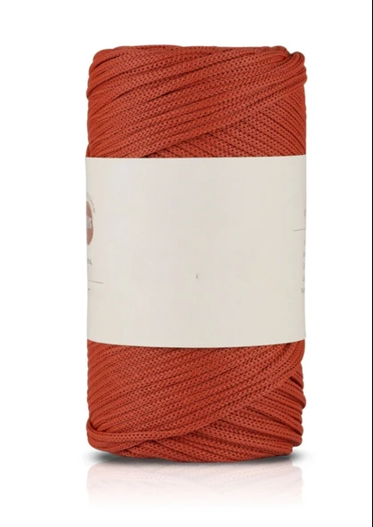 Almira Butik Makrome İpi 3mm Polyester Kiremit ürün görseli 1