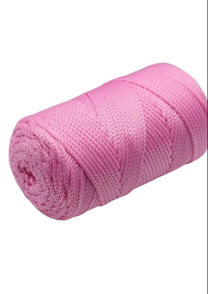 Almira Butik Makrome İpi 3mm Polyester Pembe ürün görseli 1
