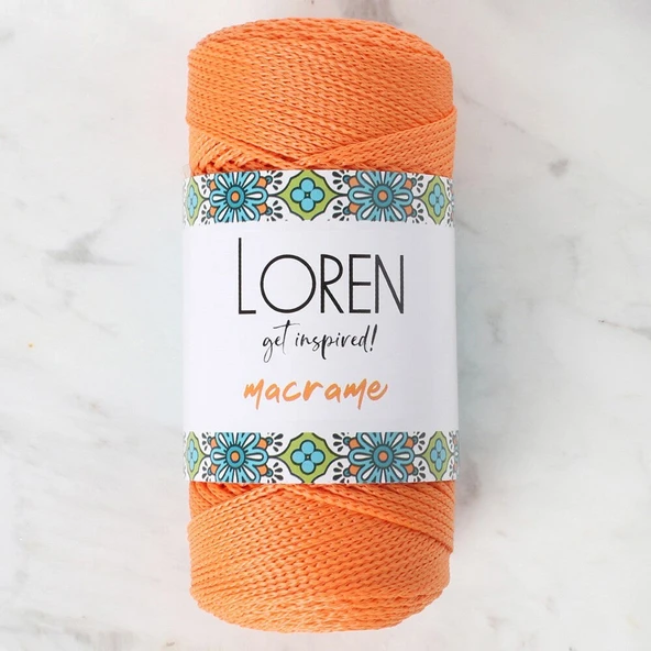 Loren Macrame Turuncu El Örgü İpi - RM 0125 - 34335 ürün görseli 1