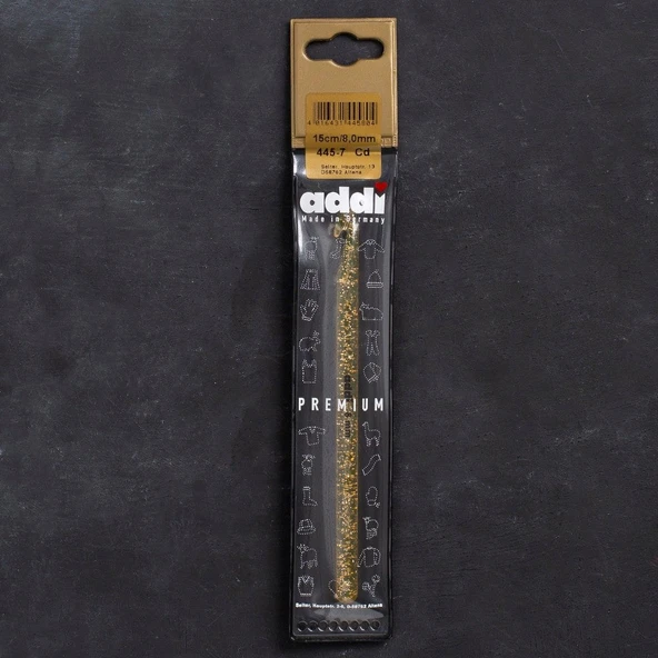 Addi Champagner 8mm 15cm Plastik Simli Yün Tığ - 4 ürün görseli 1