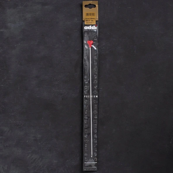 Addi 2,5mm 30cm Klasik Alüminyum Tunus Tığı - 262- ürün görseli 1