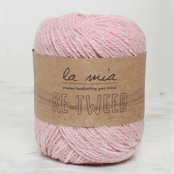 La Mia Re-Tweed Açık Pembe Melanj El Örgü İpi - L101 - 34414 ürün görseli 1