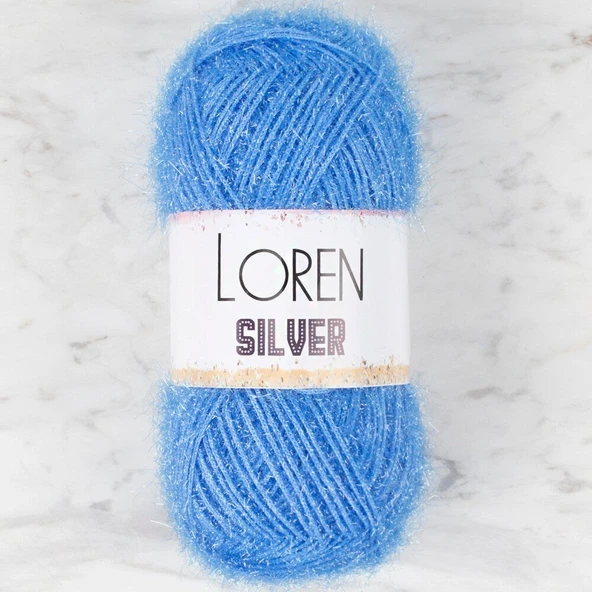 Loren Silver Açık Mavi El Örgü İpi - RS0007 - 34091 ürün görseli 1