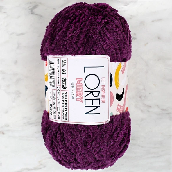 Loren Mery Mor El Örgü İpi - M416 - 34321 ürün görseli 1