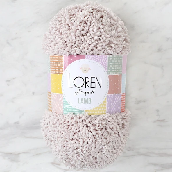 Loren Lamb Açık Bej El Örgü İpi - R055 - 34420 ürün görseli 1