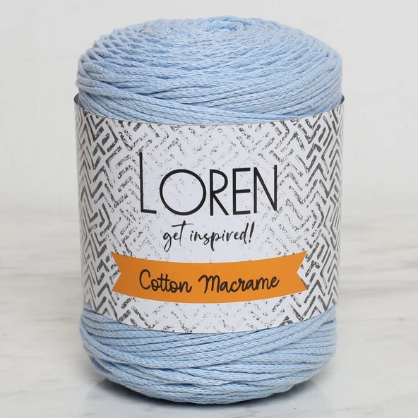 Loren Cotton Macrame Bebe Mavi - R051 - 34375 - Resim 5