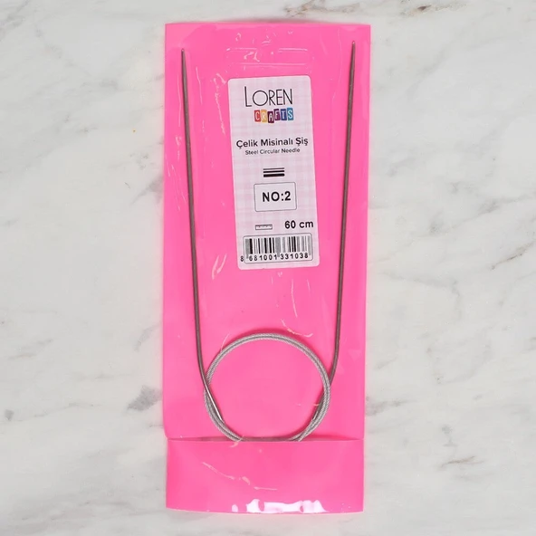 LOREN CRAFTS 2 MM ÇELİK MİSİNALI ŞİŞ 60 CM - Resim 4
