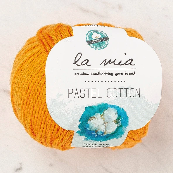 La Mia Pastel Cotton Turuncu El Örgü İpi - L179 - 33949 ürün görseli 1