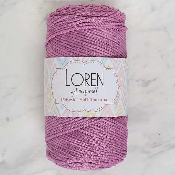 Loren Polyester Soft Macrame Gül Kurusu El Örgü İpi - LM021 - 34450 - Resim 3