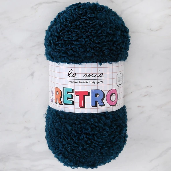 La Mia RETRO Petrol Mavisi El Örgü İpi - LM5206 ürün görseli 1