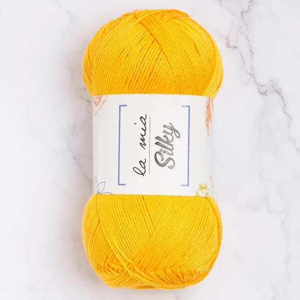 La Mia Silky Hardal Sarı El Örgü İpi - L003 - 33673 ürün görseli 1