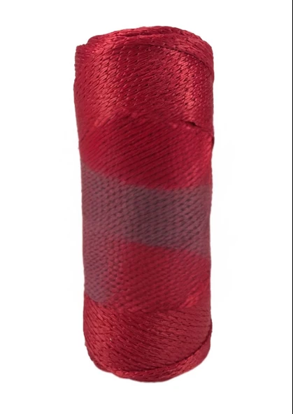 Almira Butik Makrome İpi 3mm Polyester Vişne ürün görseli 1