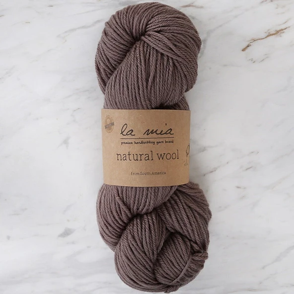 La Mia Natural Wool Açık Kahverengi El Örgü İpi - H5 - 33604 ürün görseli 1