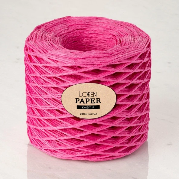 Almira Butik Loren Paper Fuşya Kağıt İpi - RH23 ürün görseli 1