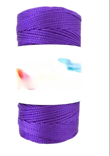 Almira Butik Makrome İpi 3mm Polyester Mor ürün görseli 1